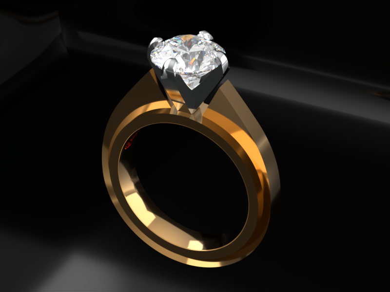 Bezaleel G03A Emerald Statement Ring