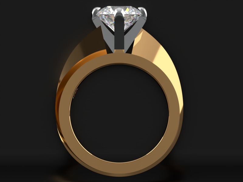 Bezaleel G03B Emerald Halo Ring Hover