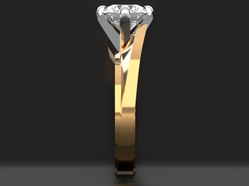 Bezaleel G03B Emerald Halo Ring thumbnail 3