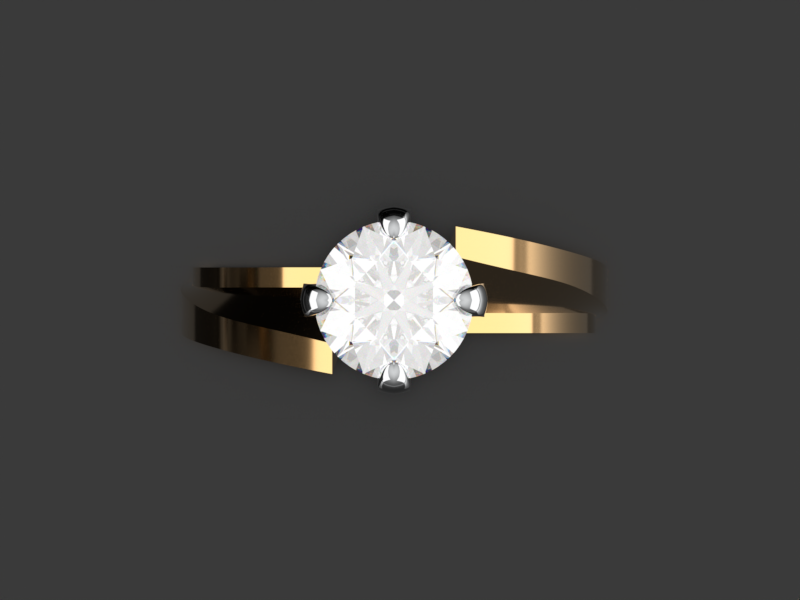 Bezaleel G03B Emerald Halo Ring thumbnail 4